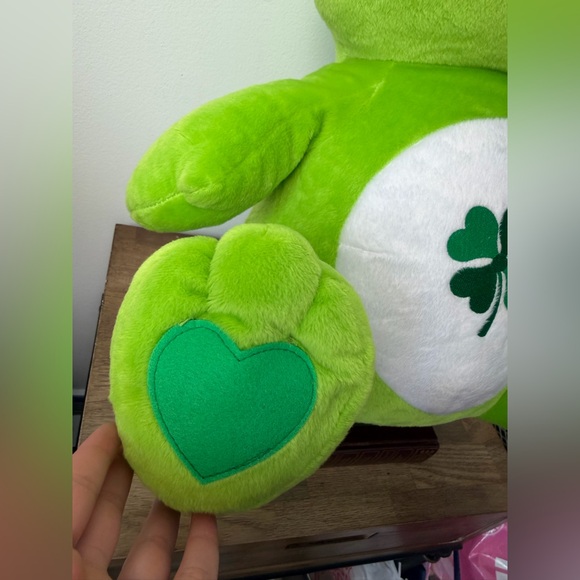 Huge green Good Luck shamrock Care Bears bear - Picture 7 of 11